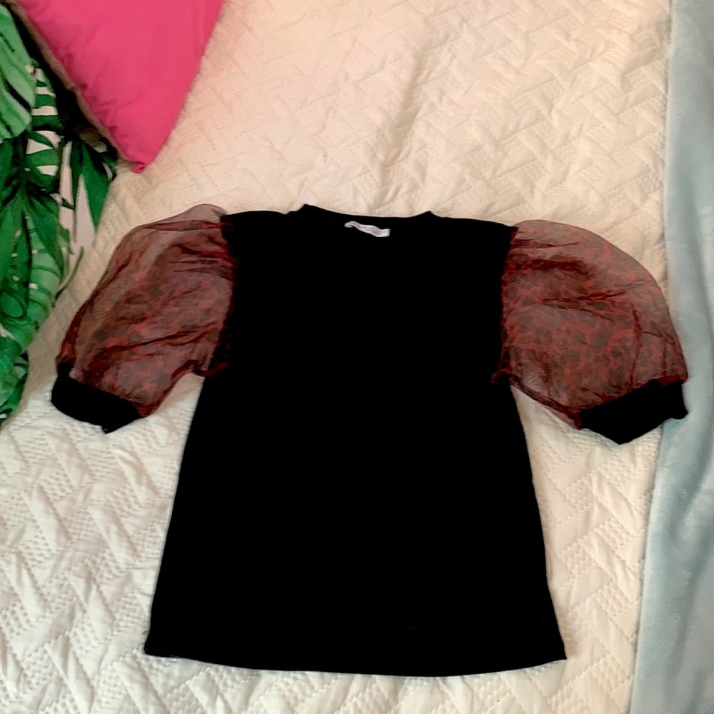 Never worn size s Zara puff sleeve top